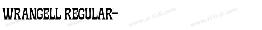 Wrangell Regular字体转换